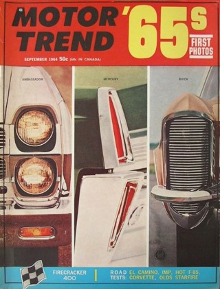 MOTOR TREND 1964 SEPT - STING RAY, 442, STARFIRE